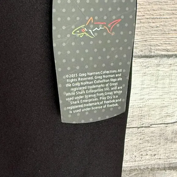 Greg Norman Mens Classic Golf Pants 40x32 Black Pleated Business Pro Fit NEW - Picture 7 of 9